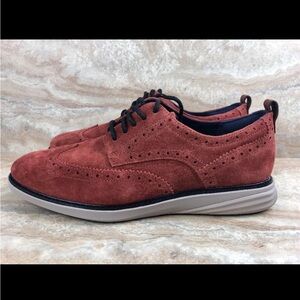 Cole Haan GrandEvolution Wingtip Oxford Men's Dress Shoes Brandy Brown